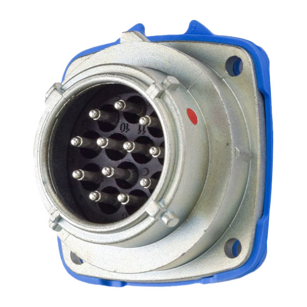 07-A8001 - PN12c INLET METAL SIZE 1 IP 66/67 11P+G 2A/7.5A 600 VAC/130 VDC 60 Hz